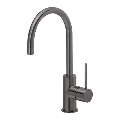Phoenix Vivid Slimline Sink Mixer 160mm Gooseneck - Lead Free, Brushed Carbon