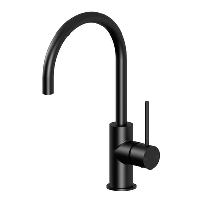 Phoenix Vivid Slimline Sink Mixer 160mm Gooseneck - Lead Free, Matte Black