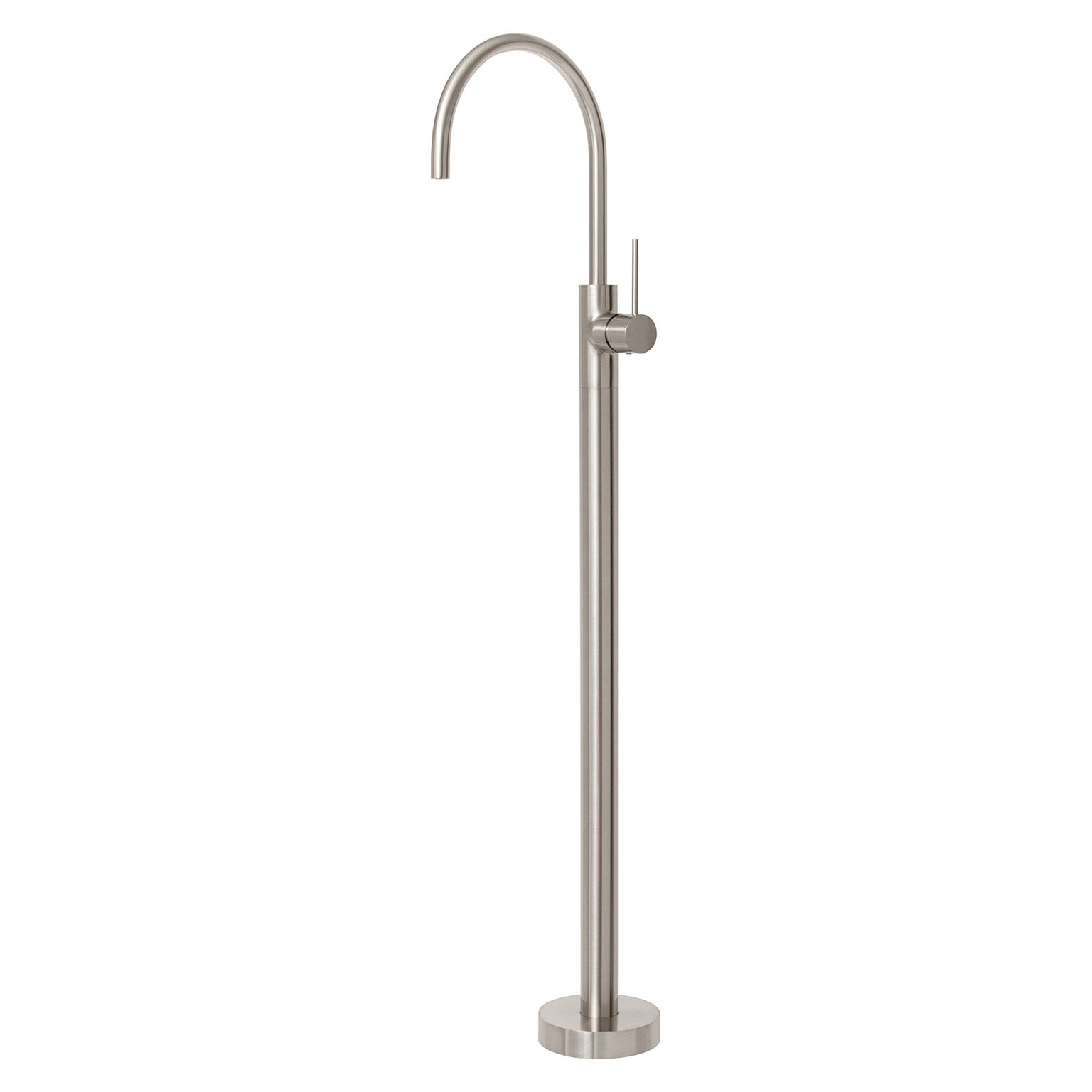 Phoenix Vivid Slimline Floor Mounted Bath Mixer, Brushed Nickel