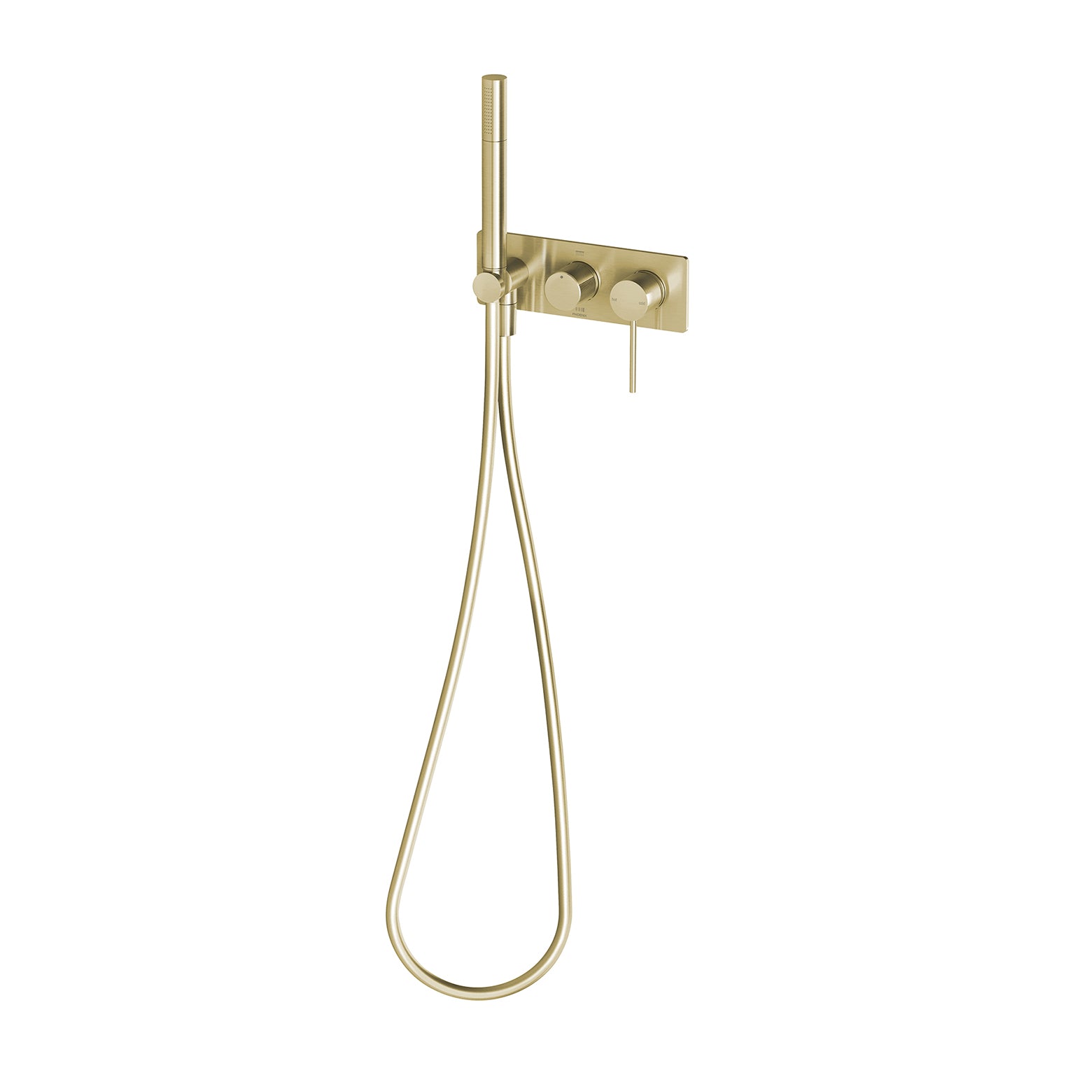 Phoenix Vivid Slimline Wall Shower System, Brushed Carbon