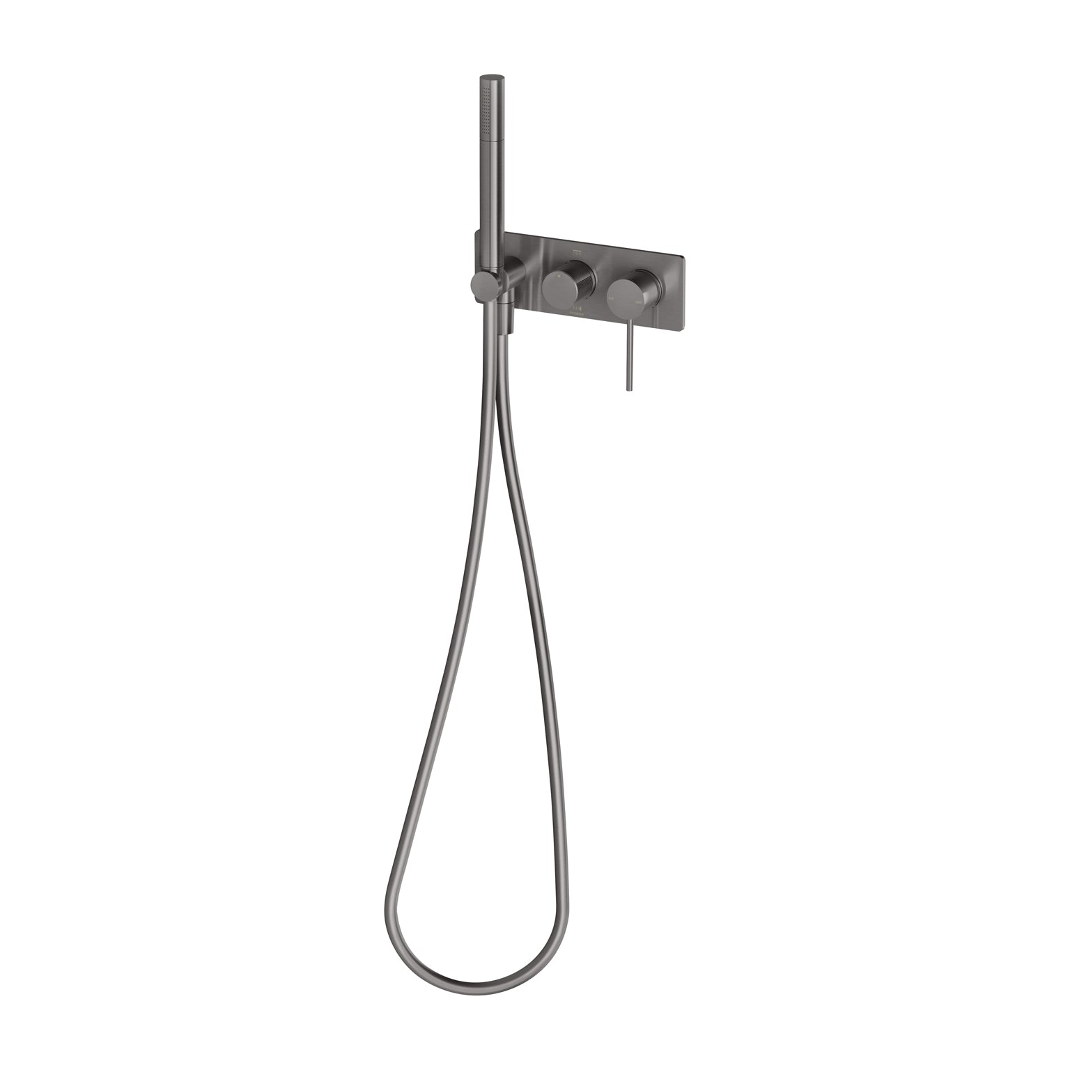 Phoenix Vivid Slimline Wall Shower System, Brushed Carbon