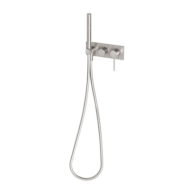 Phoenix Vivid Slimline Wall Shower System, Brushed Nickel