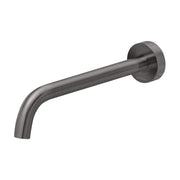 Phoenix Vivid Slimline Basin Outlet 230mm Curved, Brushed Carbon