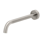Phoenix Vivid Slimline Bath Outlet 230mm Curved, Brushed Nickel