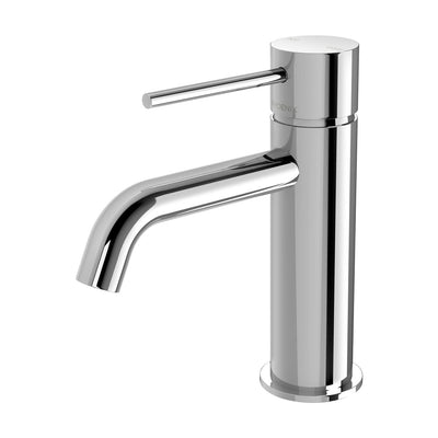 Phoenix Vivid Slimline Basin Mixer Curved Outlet - Lead Free, Chrome