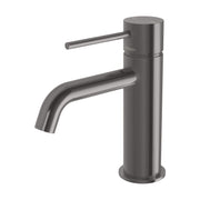 Phoenix Vivid Slimline Basin Mixer Curved Outlet, Brushed Carbon