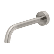 Phoenix Vivid Slimline Wall Basin Outlet 180mm Curved, Brushed Nickel
