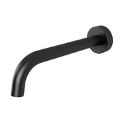 Phoenix Vivid Slimline Wall Basin Outlet 180mm Curved, Matte Black