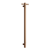Thermogroup Thermorail Straight/Round 12Volt Vertical Bar 900x142x100mm 22Watts With Optional Hook, Brushed Bronze