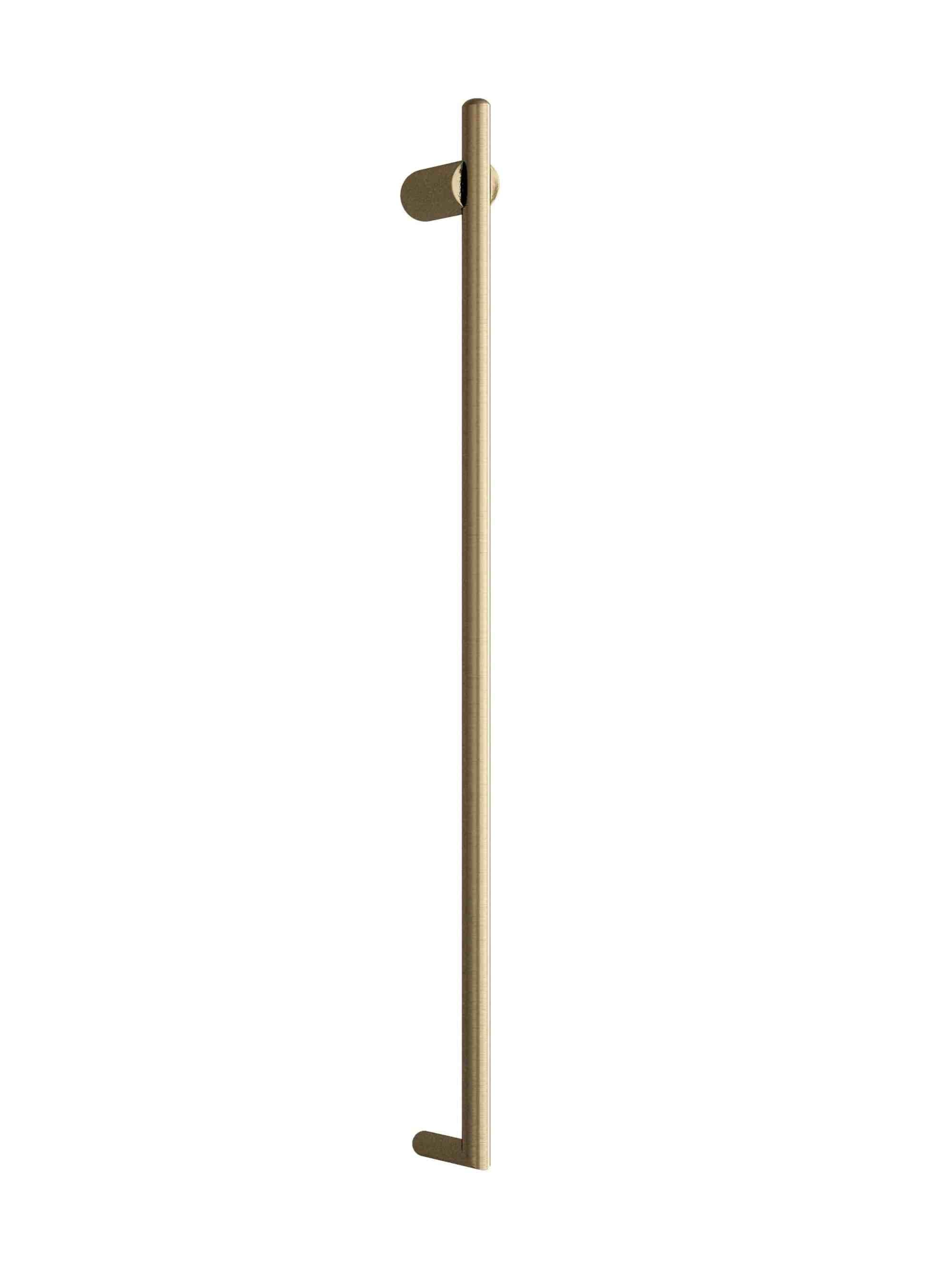 Thermogroup Thermorail Thin/Round 240Volt Vertical Bar 900x45x80mm 15Watt, Brushed Brass