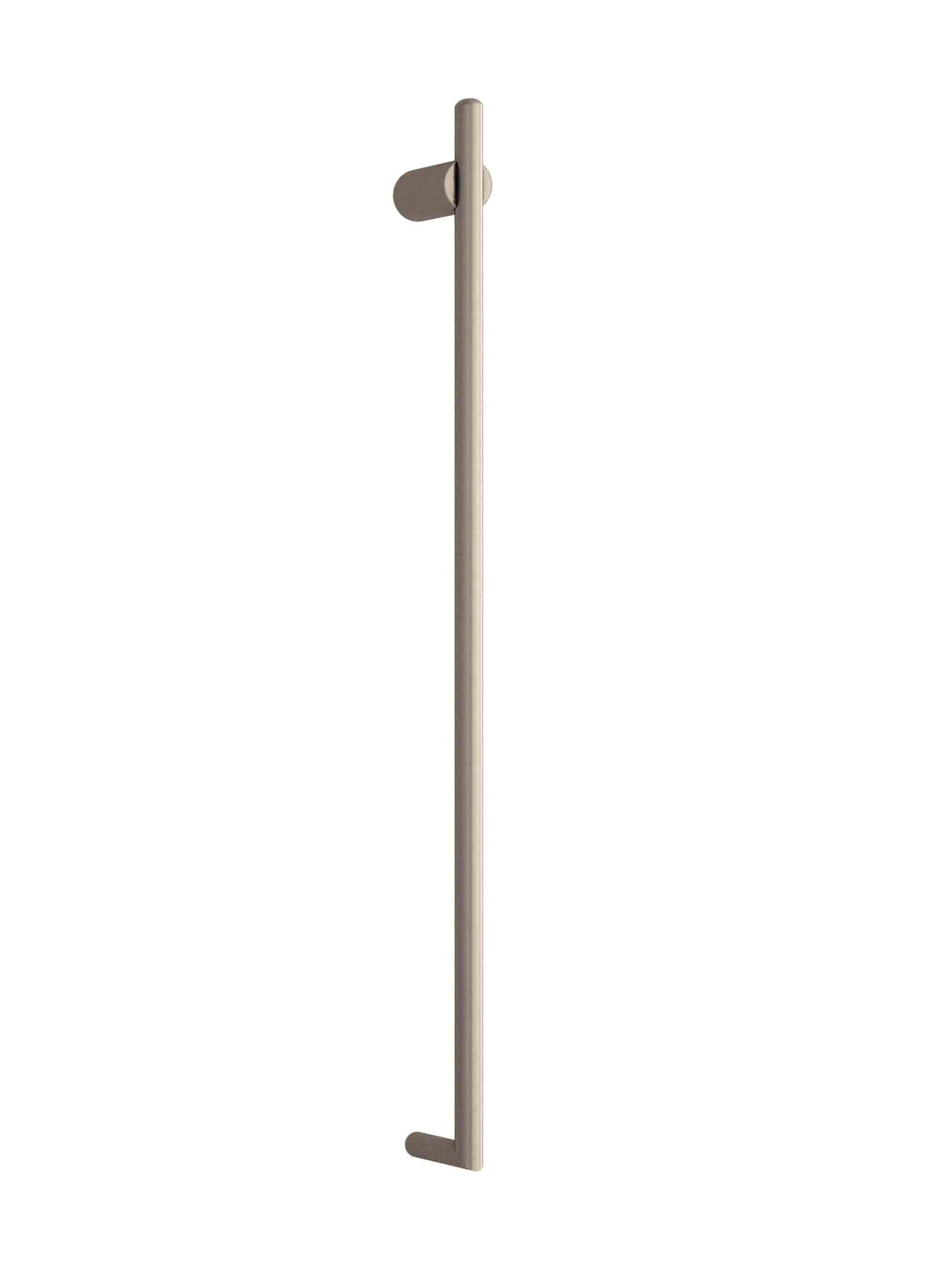 Thermogroup Thermorail Thin/Round 240Volt Vertical Bar 900x45x80mm 15Watt, Brushed Nickel