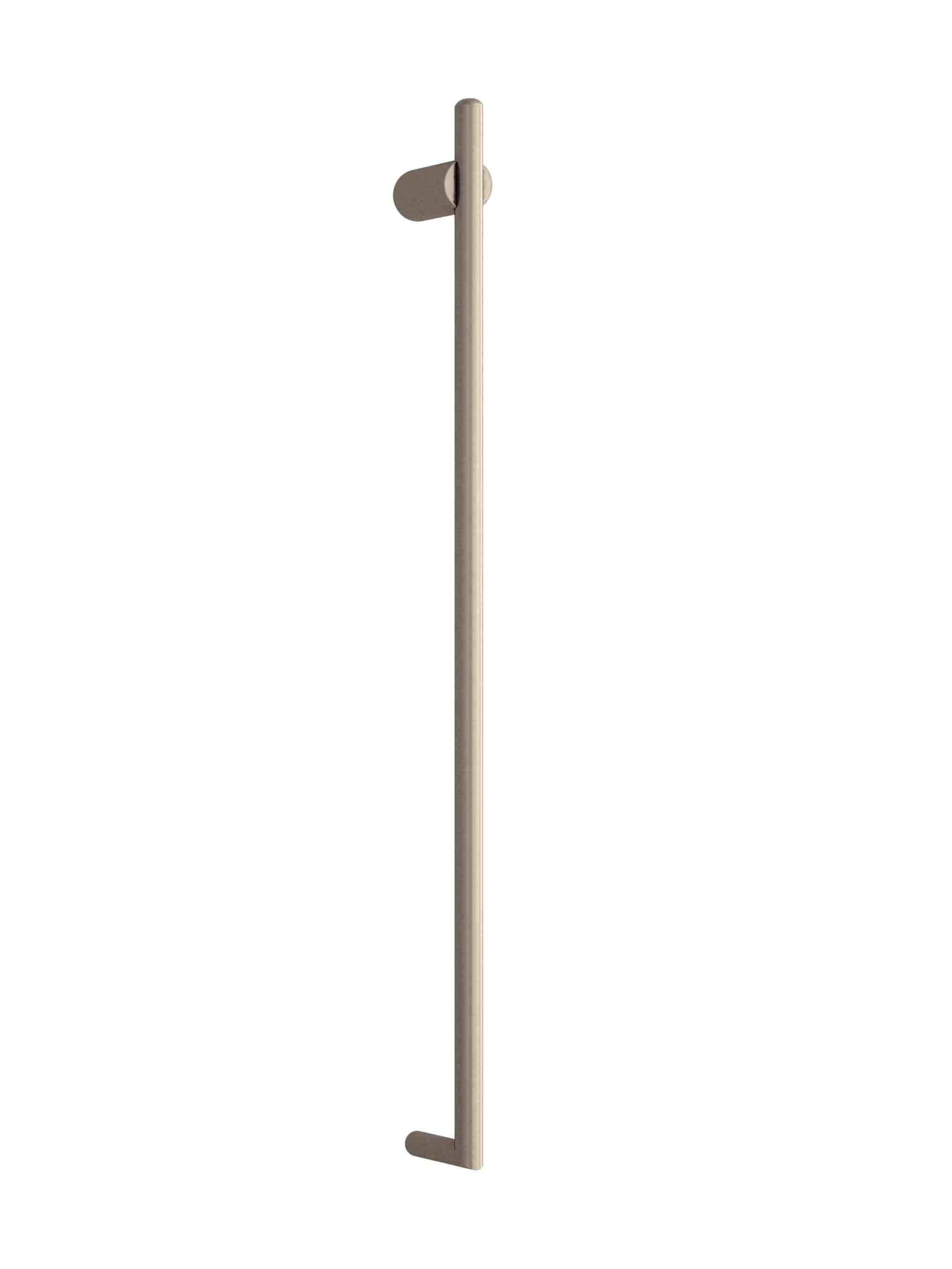 Thermogroup Thermorail Thin/Round 240Volt Vertical Bar 900x45x80mm 15Watt, Brushed Nickel