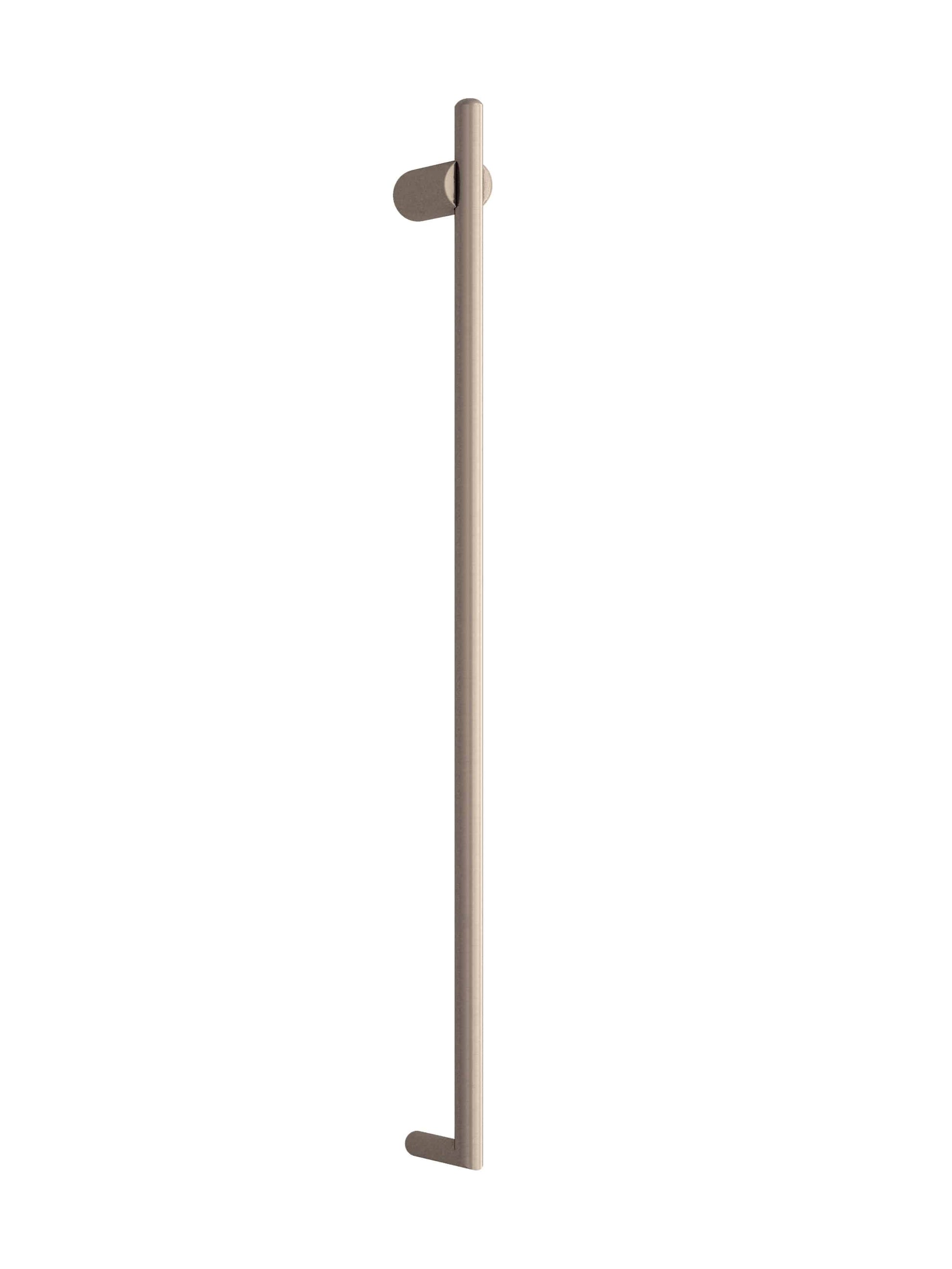 Thermogroup Thermorail Thin/Round 240Volt Vertical Bar 900x45x80mm 15Watt, Brushed Nickel