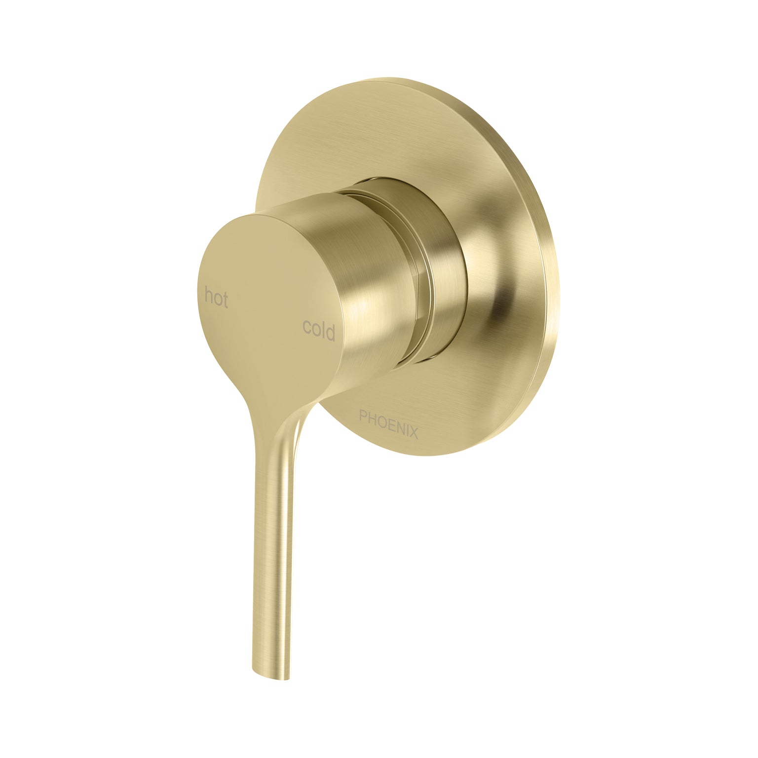 Phoenix Vivid Slimline Oval SwitchMix Shower / Wall Mixer, Brushed Gold