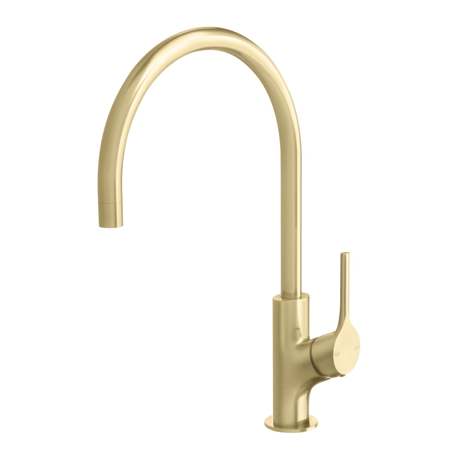 Phoenix Vivid Slimline Oval Sink Mixer 220mm Gooseneck, Matte Black