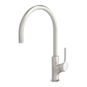 Phoenix Vivid Slimline Oval Sink Mixer 220mm Gooseneck, Brushed Nickel