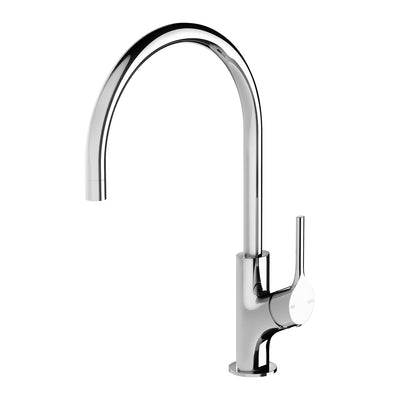 Phoenix Vivid Slimline Oval Sink Mixer 220mm Gooseneck - Lead Free, Chrome