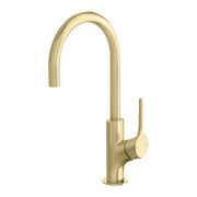 Phoenix Vivid Slimline Oval Sink Mixer 160mm Gooseneck, Brushed Gold