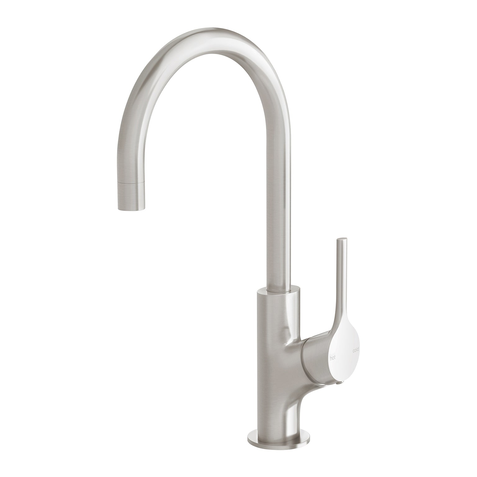 Phoenix Vivid Slimline Oval Sink Mixer 160mm Gooseneck, Matte Black