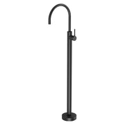 Phoenix Vivid Slimline Oval Floor Mounted Bath Mixer, Matte Black