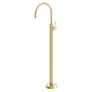 Phoenix Vivid Slimline Oval Floor Mounted Bath Mixer, Brushed Gold
