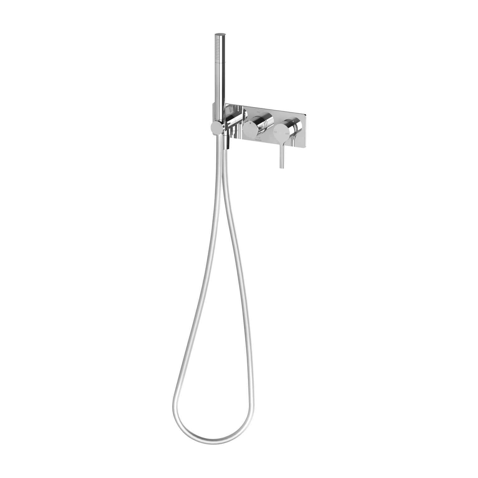 Phoenix Vivid Slimline Oval Wall Shower System, Chrome
