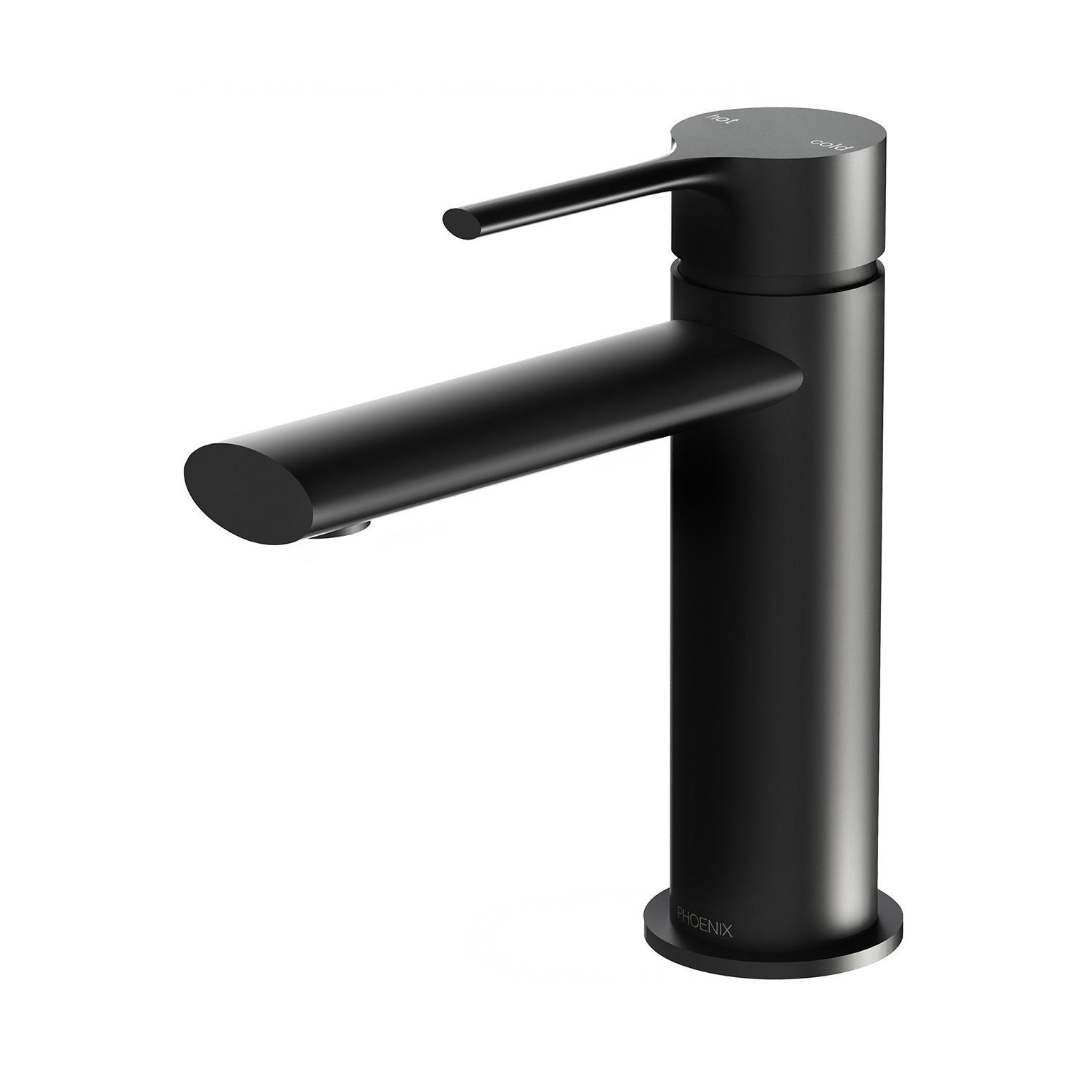 Phoenix Vivid Slimline Oval Basin Mixer, Matte Black