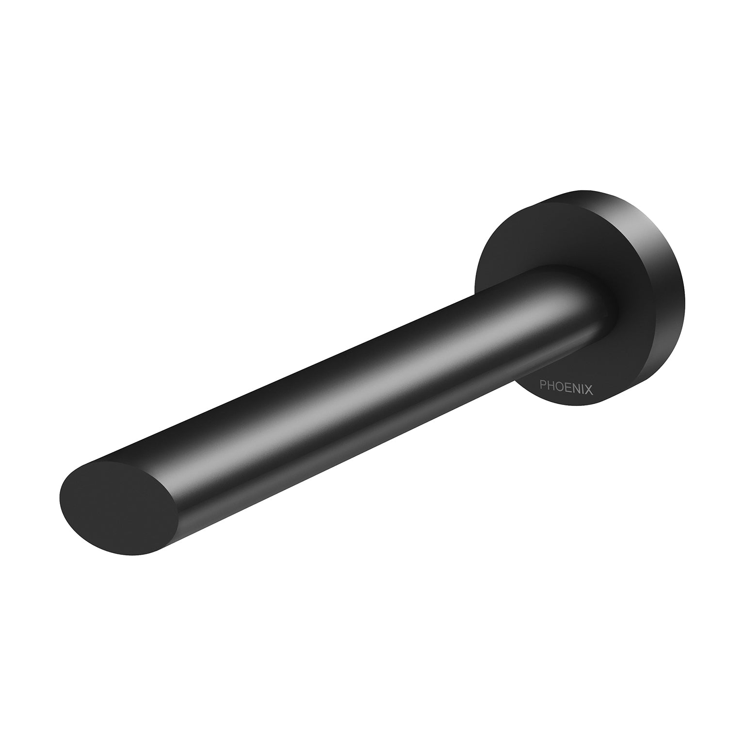 Phoenix Vivid Slimline Oval Wall Basin Outlet 180mm, Matte Black