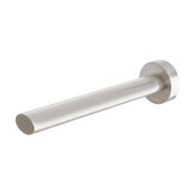 Phoenix Vivid Slimline Oval Wall Bath Outlet 180mm, Brushed Nickel
