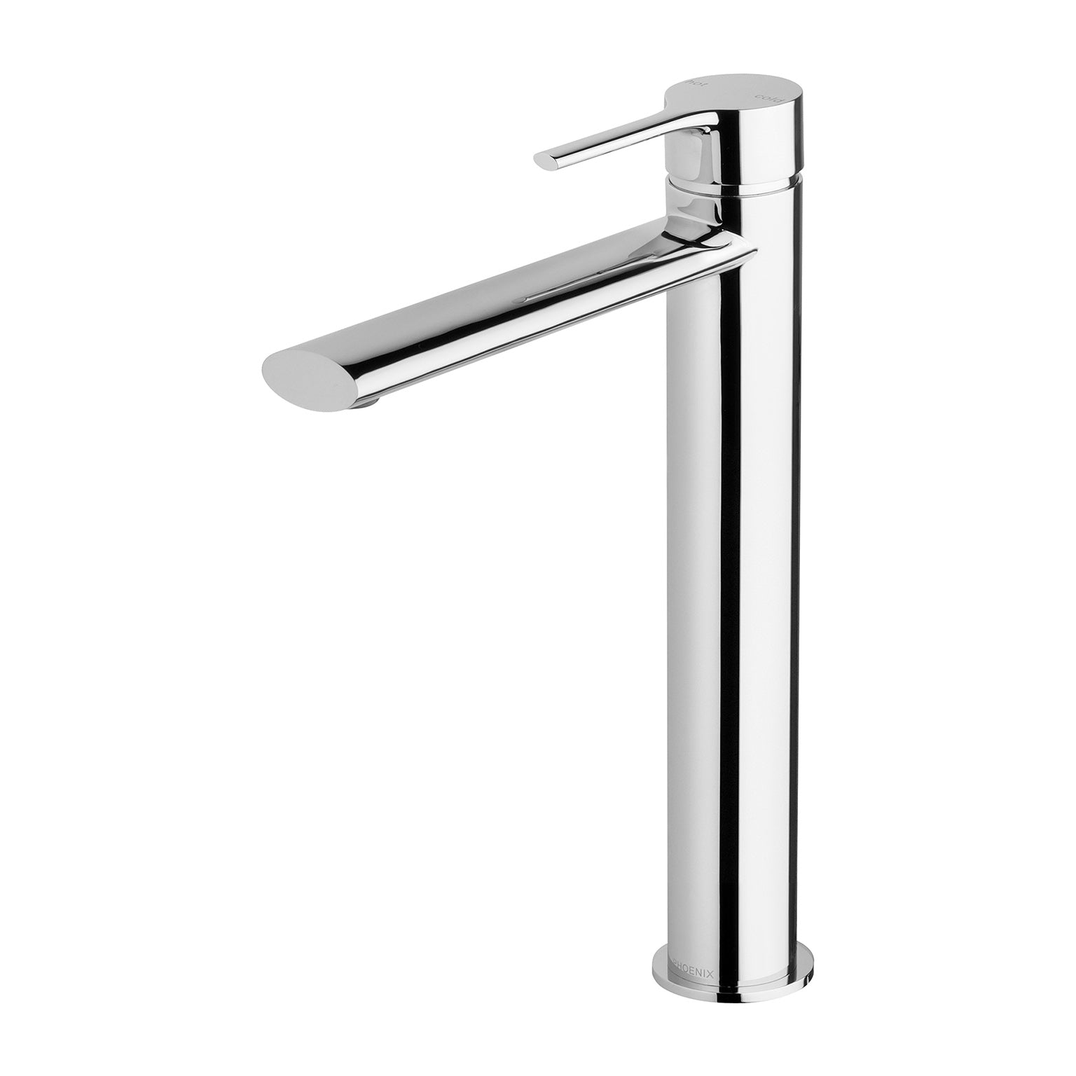 Phoenix Vivid Slimline Oval Vessel Mixer, Brushed Gold