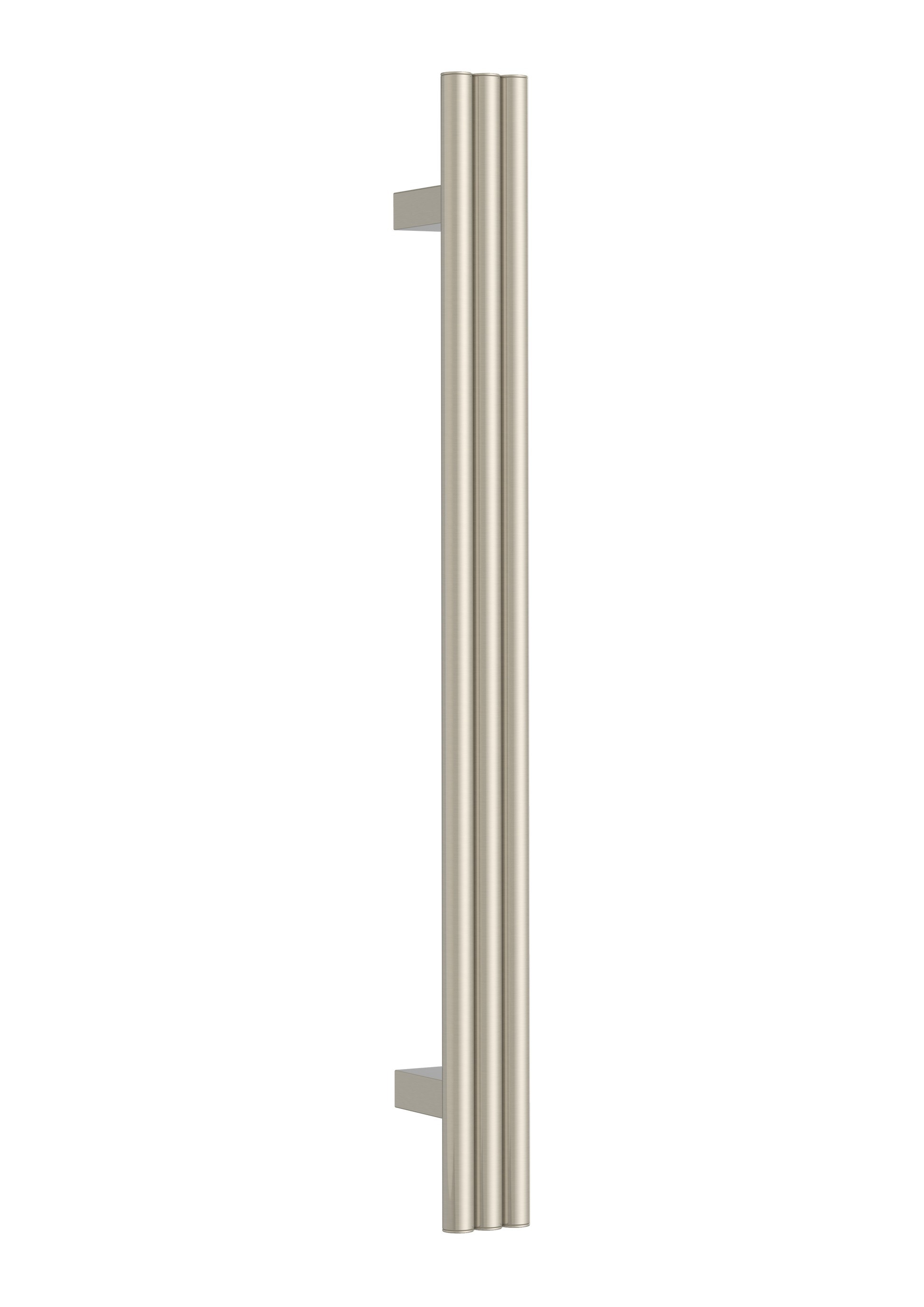 Thermogroup Thermorail Round/Triple Tube 12Volt Vertical Bar 900x75x100mm 27Watts, Brushed Nickel