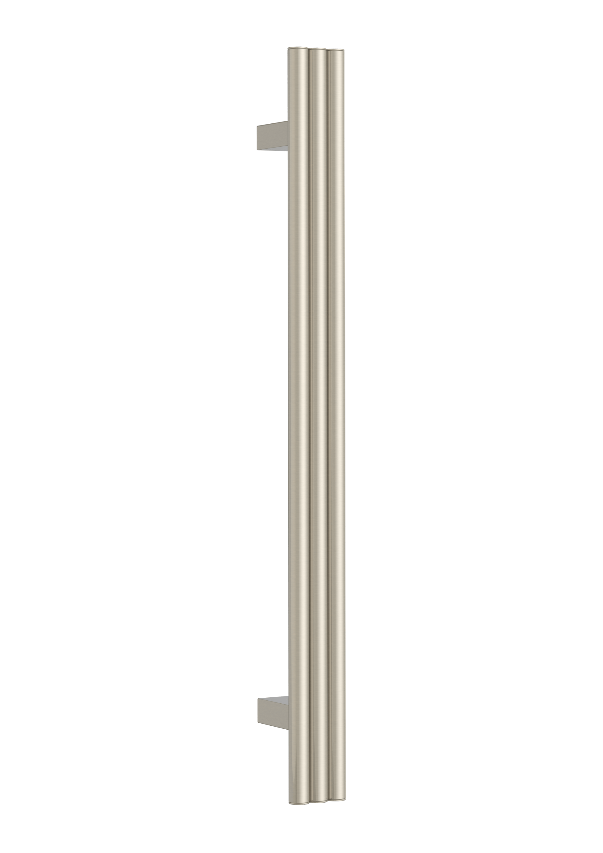 Thermogroup Thermorail Round/Triple Tube 12Volt Vertical Bar 900x75x100mm 27Watts, Brushed Nickel