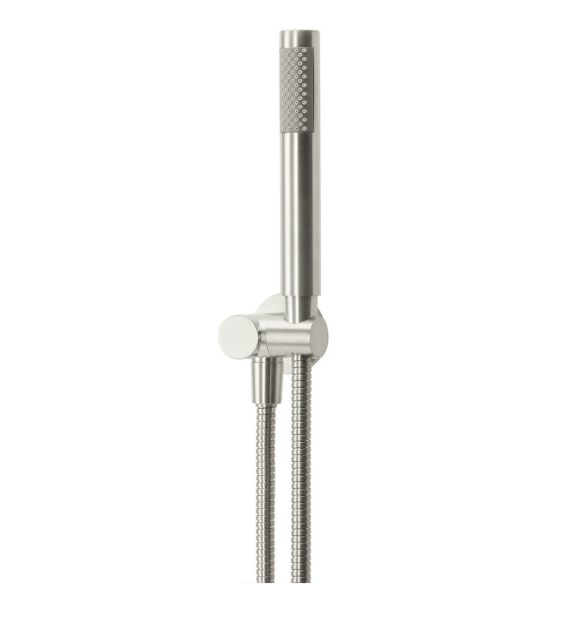 Meir Round Hand Shower on Swivel Bracket, Brushed Nickel