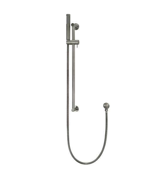 Meir Round Hand Shower on Rail Column, Shadow