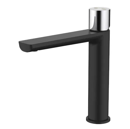 Millennium Finesa Mid Rise Vessel Mixer, Matte Black & Chrome