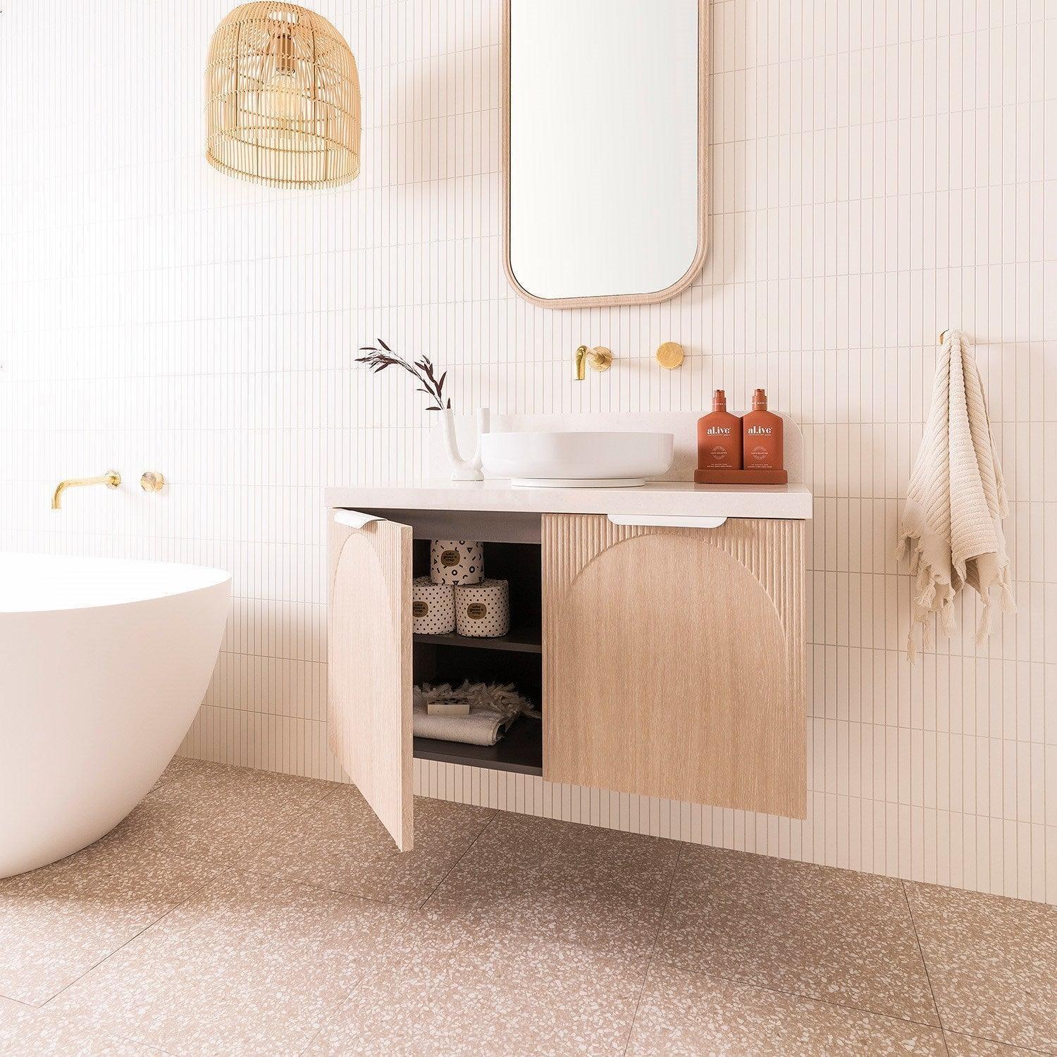 ADP Archie Wall Hung Vanity - Ideal Bathroom CentreARCFDW0900WHCCP900mm All DoorCentre Basin