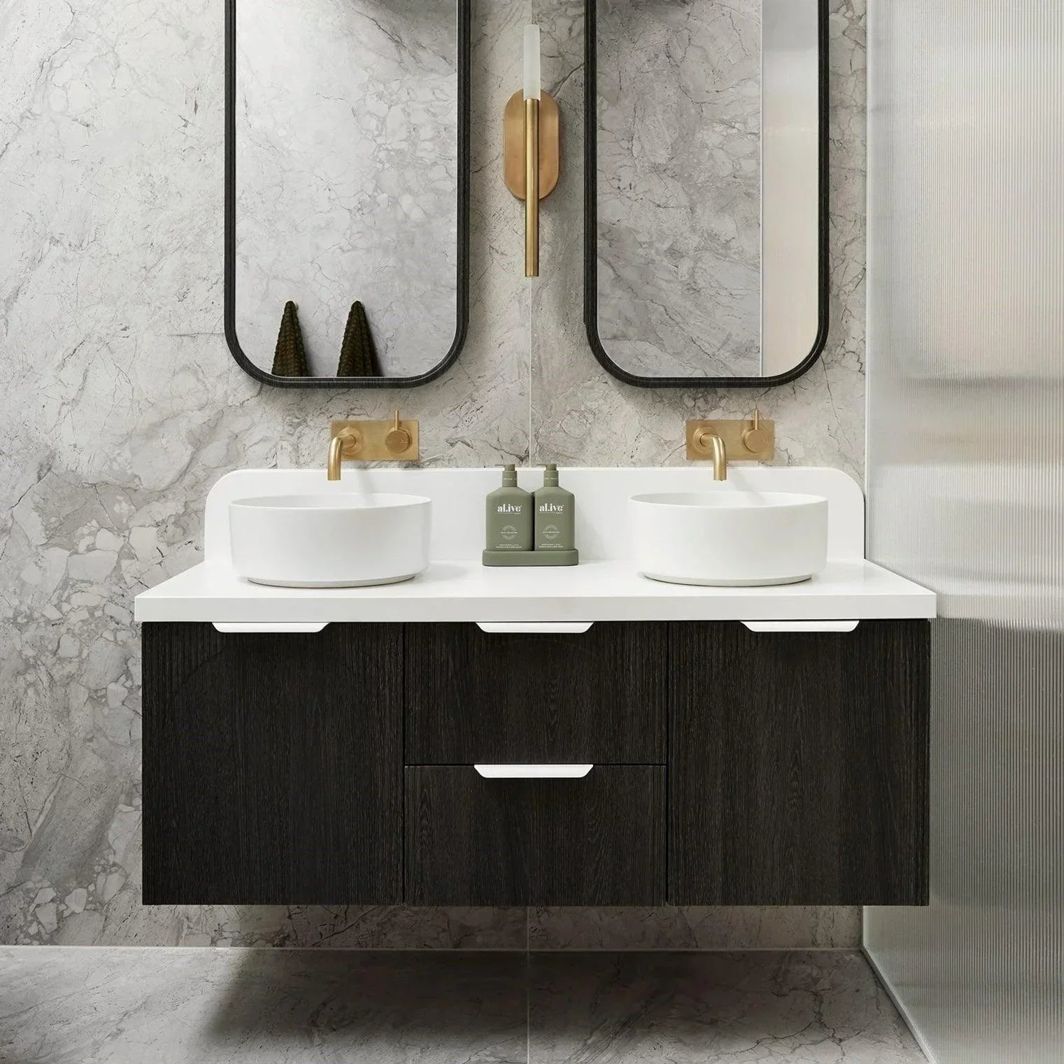 ADP Archie Wall Hung Vanity - Ideal Bathroom CentreARCFDW0900WHCCP900mm All DoorCentre Basin
