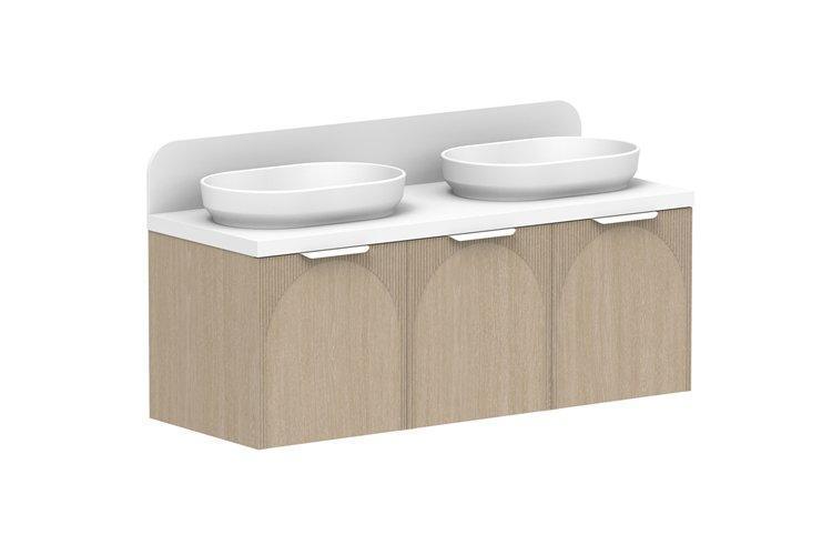 ADP Archie Wall Hung Vanity - Ideal Bathroom CentreARCFDW1350WHDCP1350mm All DoorDouble Bowl Basins