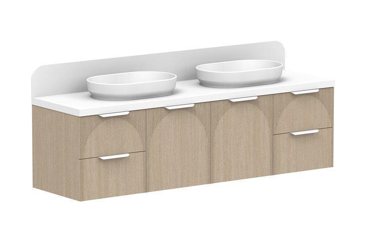 ADP Archie Wall Hung Vanity - Ideal Bathroom CentreARCFCW1800WHDCP1800mm Drawer & DoorDouble Bowl Basins