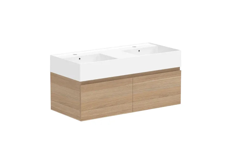 ADP Capri Wall Hung Vanity - Ideal Bathroom CentreCAPFA1000WHD1000mmDouble Bowl Basin