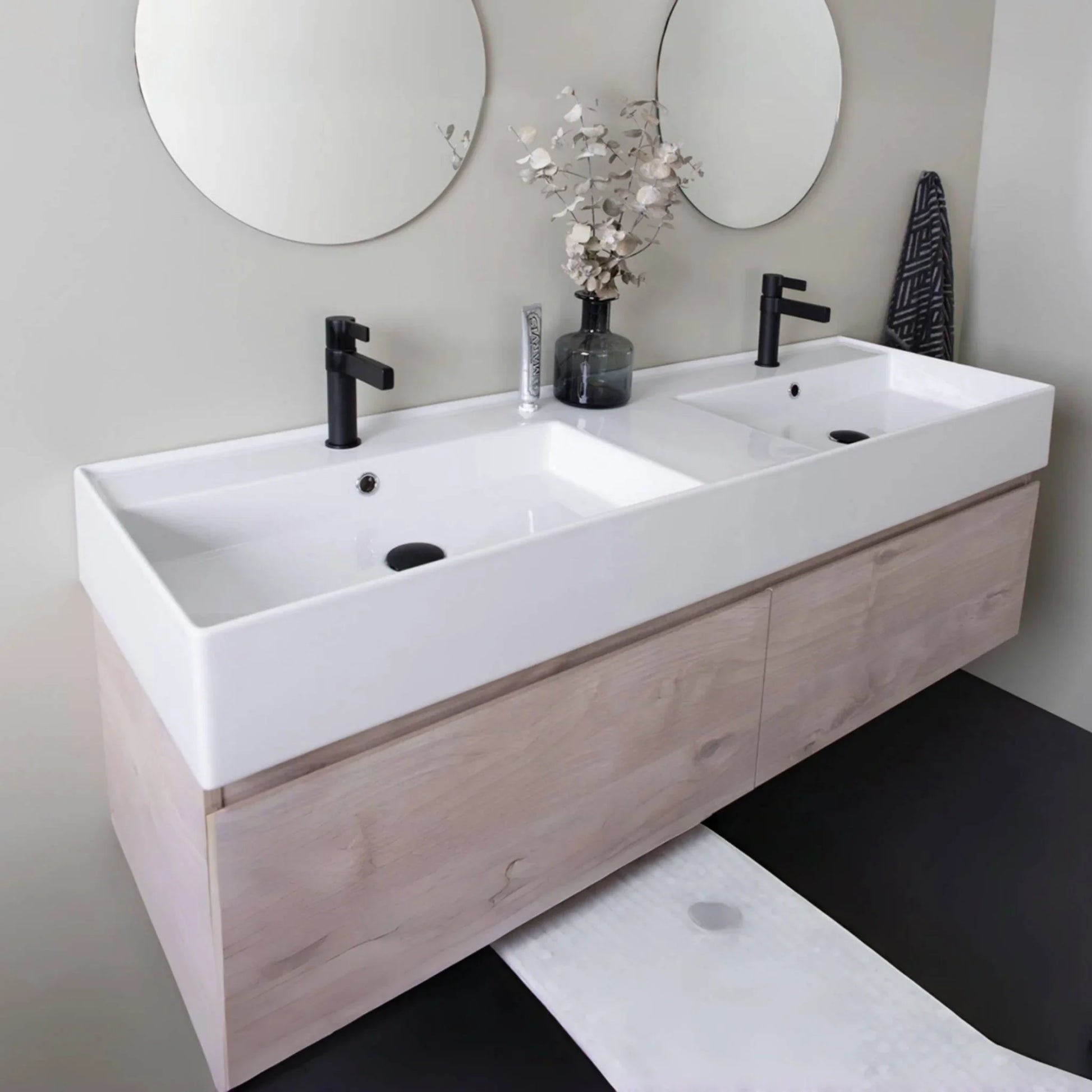 ADP Capri Wall Hung Vanity - Ideal Bathroom CentreCAPFA0600WHL600mmLeft Hand Basin