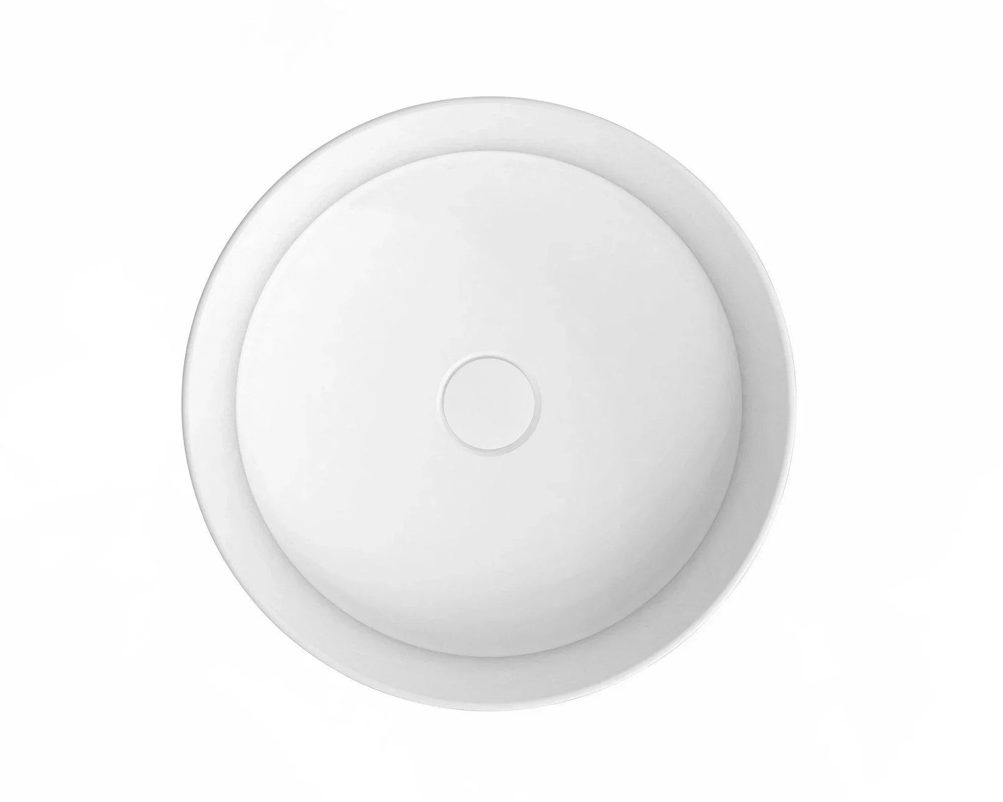 ADP Chandler Semi Inset Basin - Matte White - Ideal Bathroom CentreTOPCCHA400MW