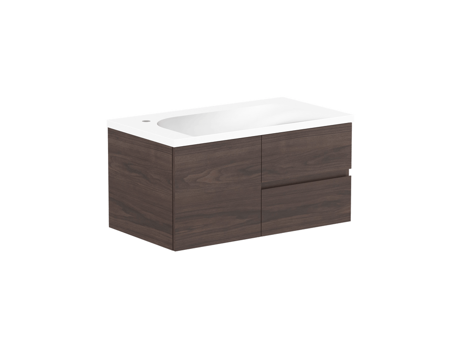 ADP Drift 900/1200mm Wall Hung Vanity - Ideal Bathroom CentreDRIFC0900WHL900mmLeft Hand Basin