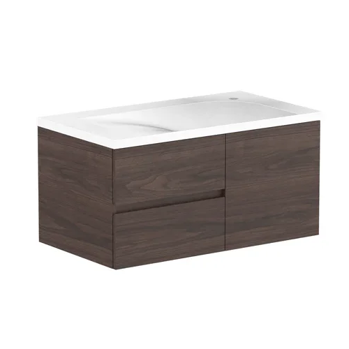 ADP Drift 900/1200mm Wall Hung Vanity - Ideal Bathroom CentreDRIFC0900WHL900mmLeft Hand Basin