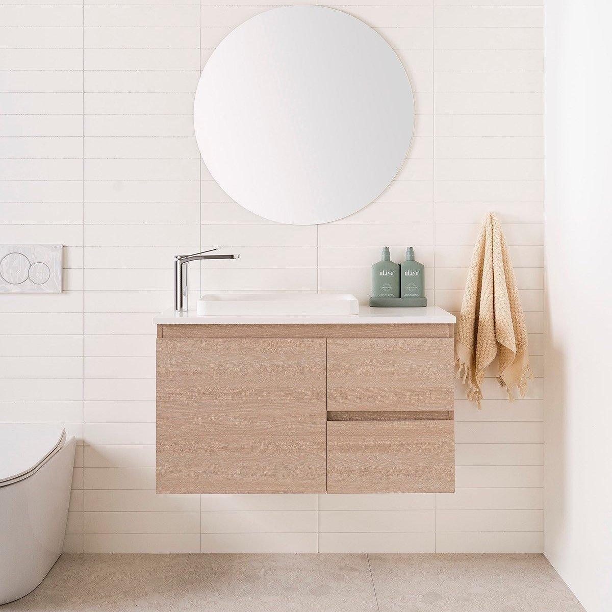 ADP Faith Solid Surface Semi Inset Basin - Matte White - Ideal Bathroom CentreTOPTFAI5026 - TS