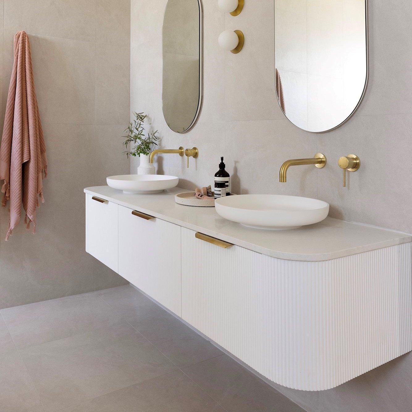 ADP Flume Ceramic Above Counter Basin Matte White - Ideal Bathroom CentreTOPPFLU400WM