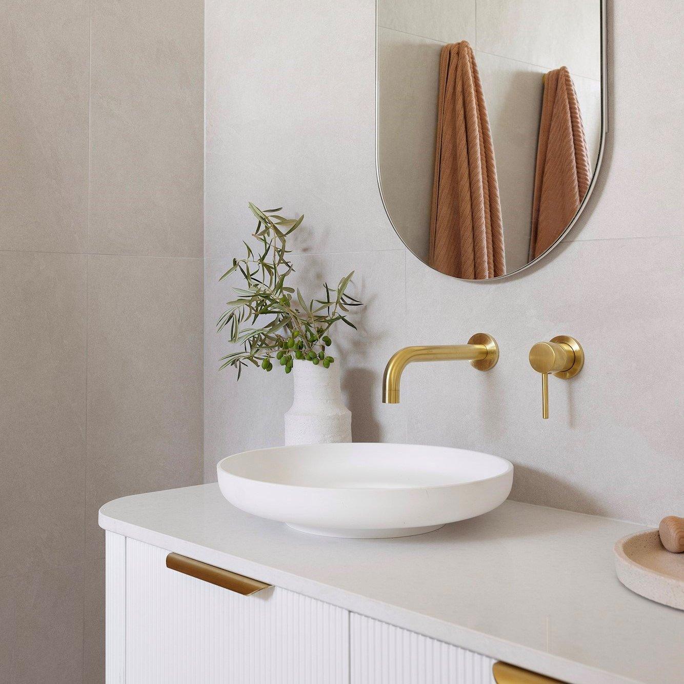 ADP Flume Ceramic Above Counter Basin Matte White - Ideal Bathroom CentreTOPPFLU400WM