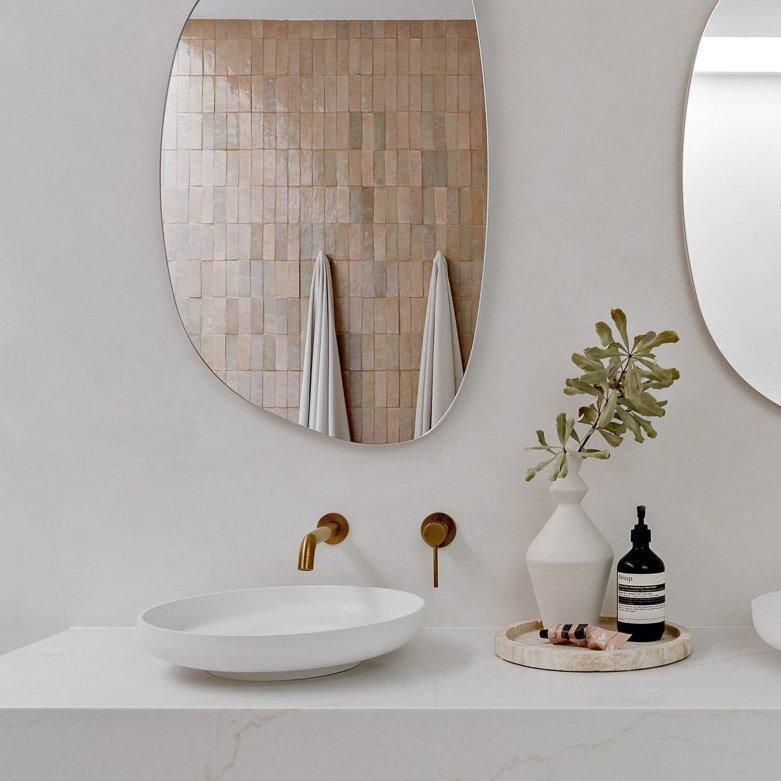 ADP Flume Ceramic Above Counter Basin Matte White - Ideal Bathroom CentreTOPPFLU400WM