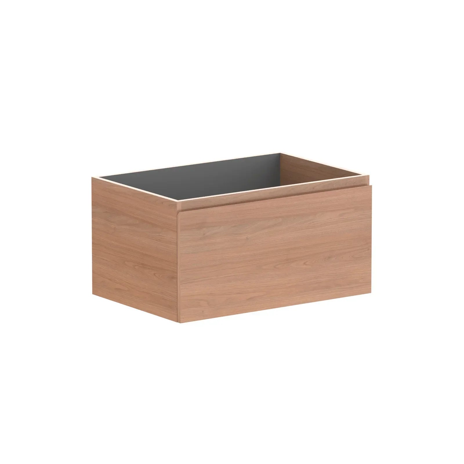 ADP Glacier All Drawer Slim Wall Hung Vanity - 750mm / No Top / Left Hand Bowl