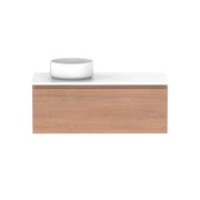 ADP Glacier All Drawer Slim Wall Hung Vanity - 1050mm / Stone Benchtop / Left Hand Bowl